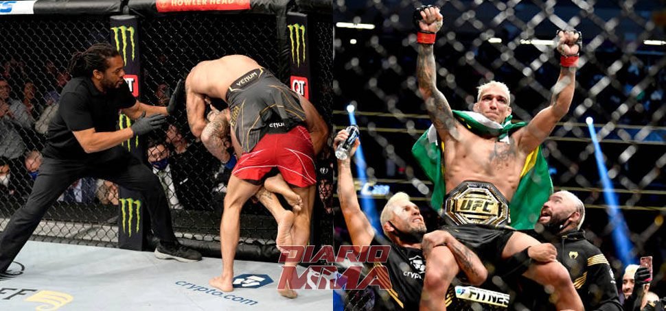 Video Charles Oliveira somete a Dustin Poirier y retiene el cinturón