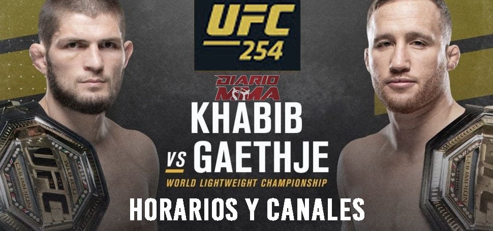 Horarios Y Donde Ver Ufc 254 Khabib Vs Gaethje